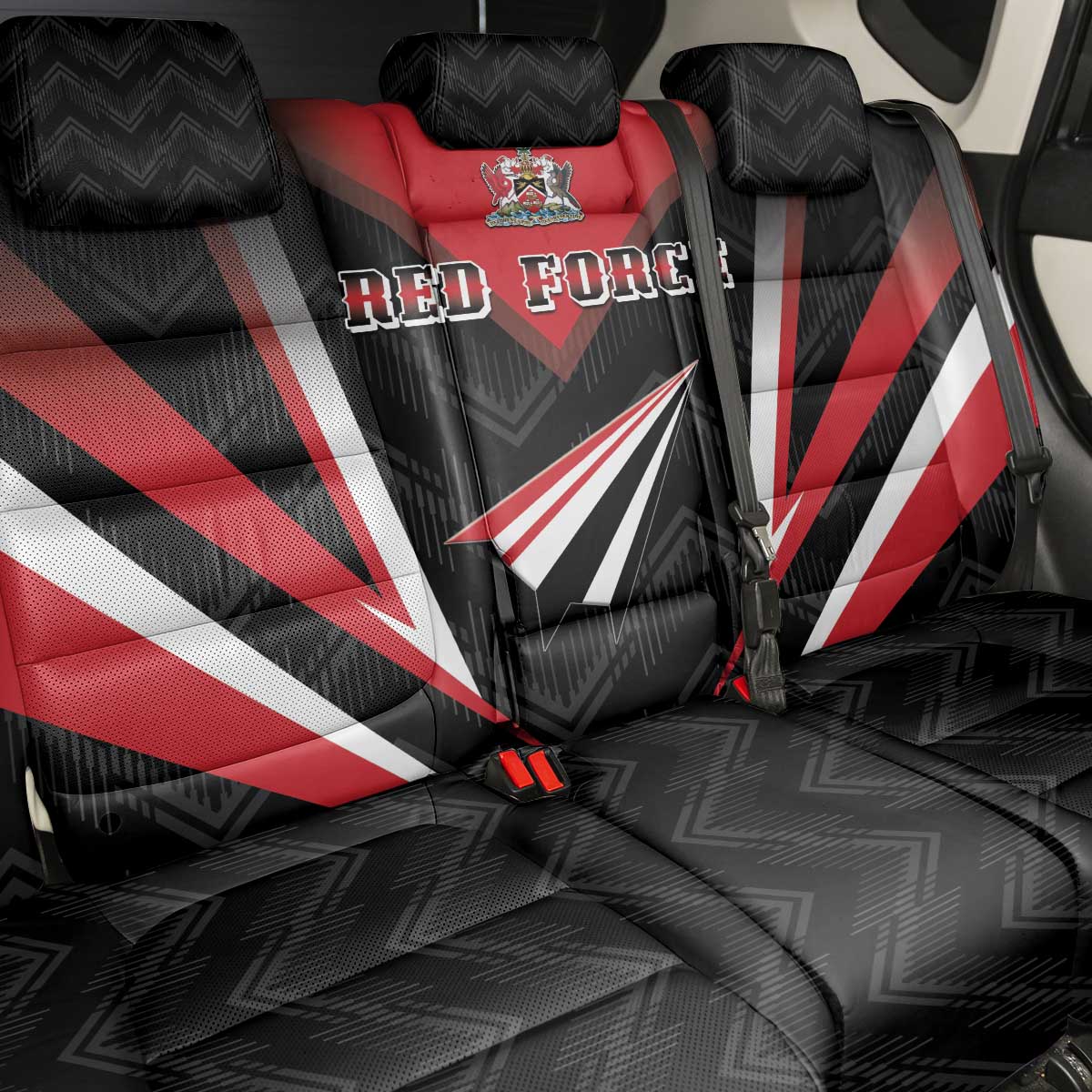 Trinidad And Tobago Cricket Back Car Seat Cover Go Red Force