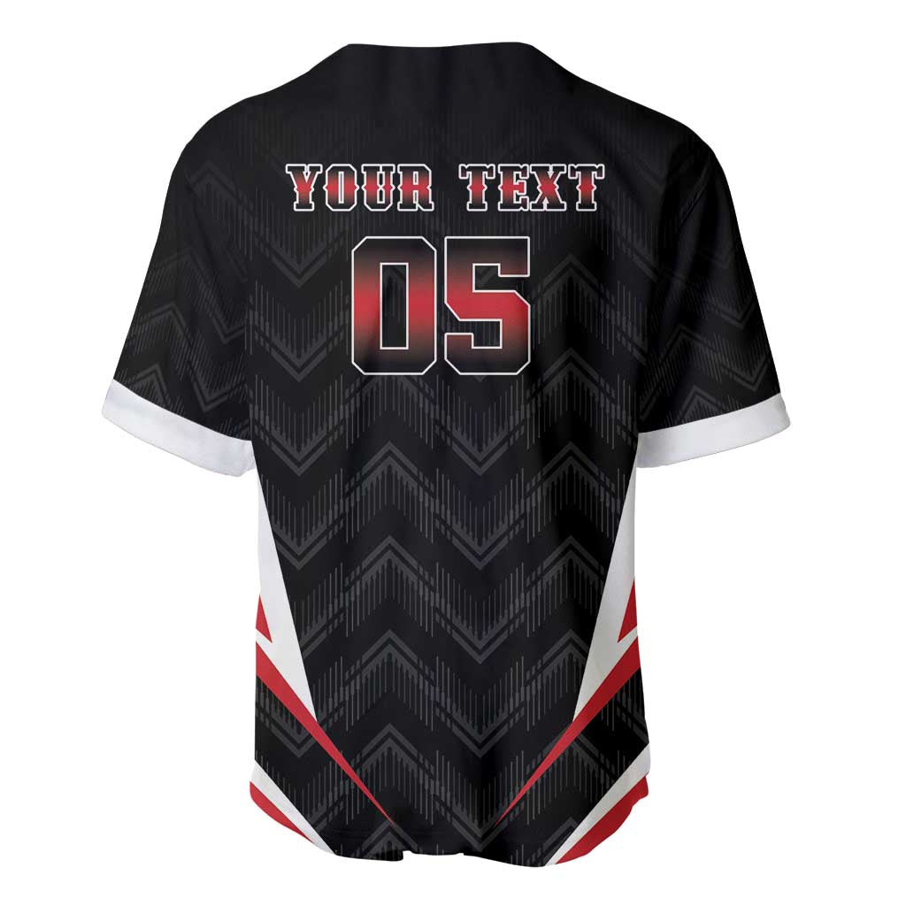 Custom Trinidad And Tobago Cricket Baseball Jersey Go Red Force