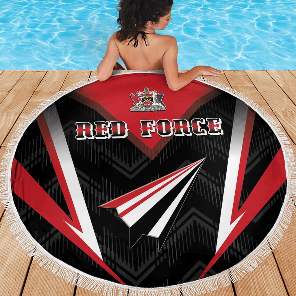 Trinidad And Tobago Cricket Beach Blanket Go Red Force