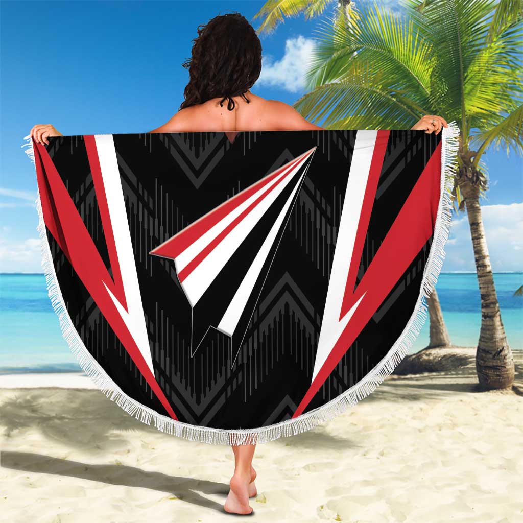 Trinidad And Tobago Cricket Beach Blanket Go Red Force