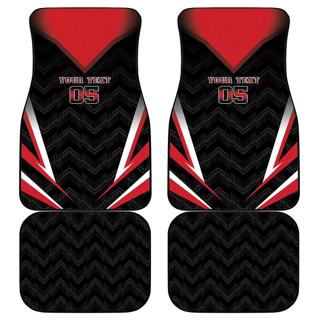 Trinidad And Tobago Cricket Car Mats Go Red Force
