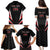 Custom Trinidad And Tobago Cricket Family Matching Puletasi and Hawaiian Shirt Go Red Force