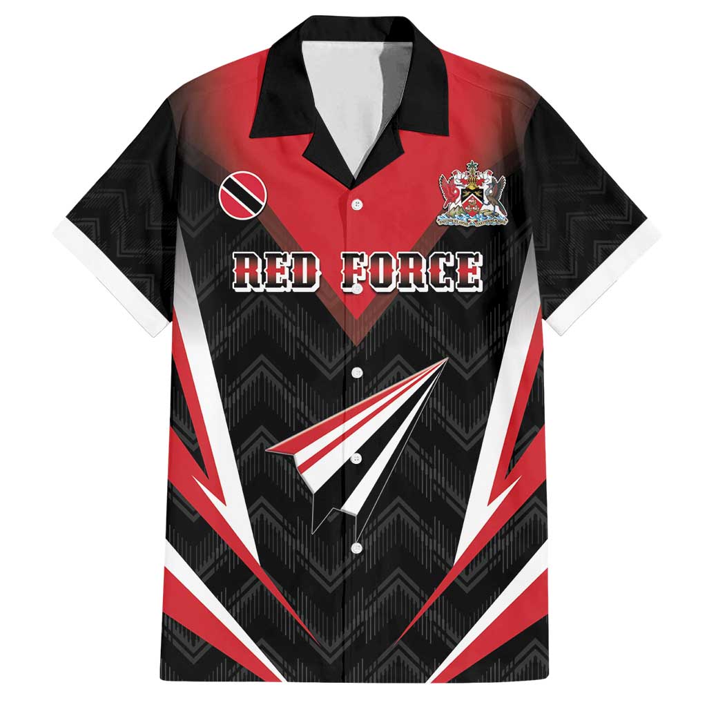 Custom Trinidad And Tobago Cricket Family Matching Puletasi and Hawaiian Shirt Go Red Force