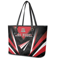Trinidad And Tobago Cricket Leather Tote Bag Go Red Force
