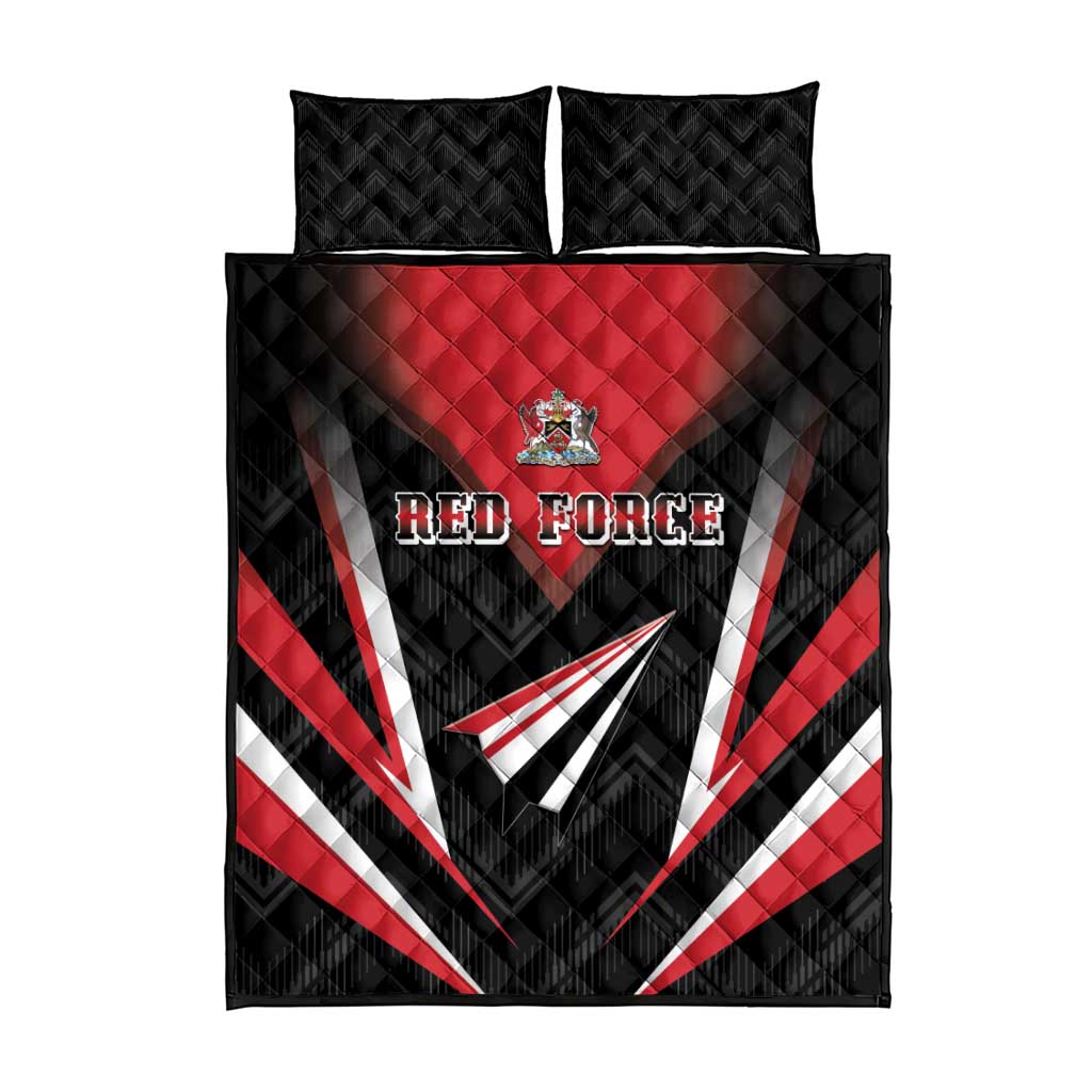 Trinidad And Tobago Cricket Quilt Bed Set Go Red Force