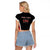 Custom Trinidad And Tobago Cricket Raglan Cropped T Shirt Go Red Force