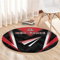 Trinidad And Tobago Cricket Round Carpet Go Red Force