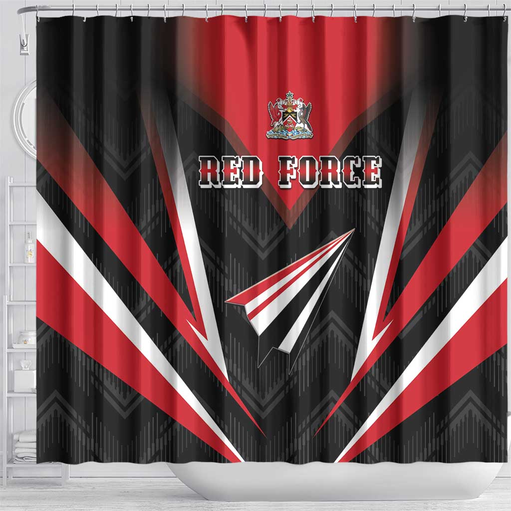 Trinidad And Tobago Cricket Shower Curtain Go Red Force