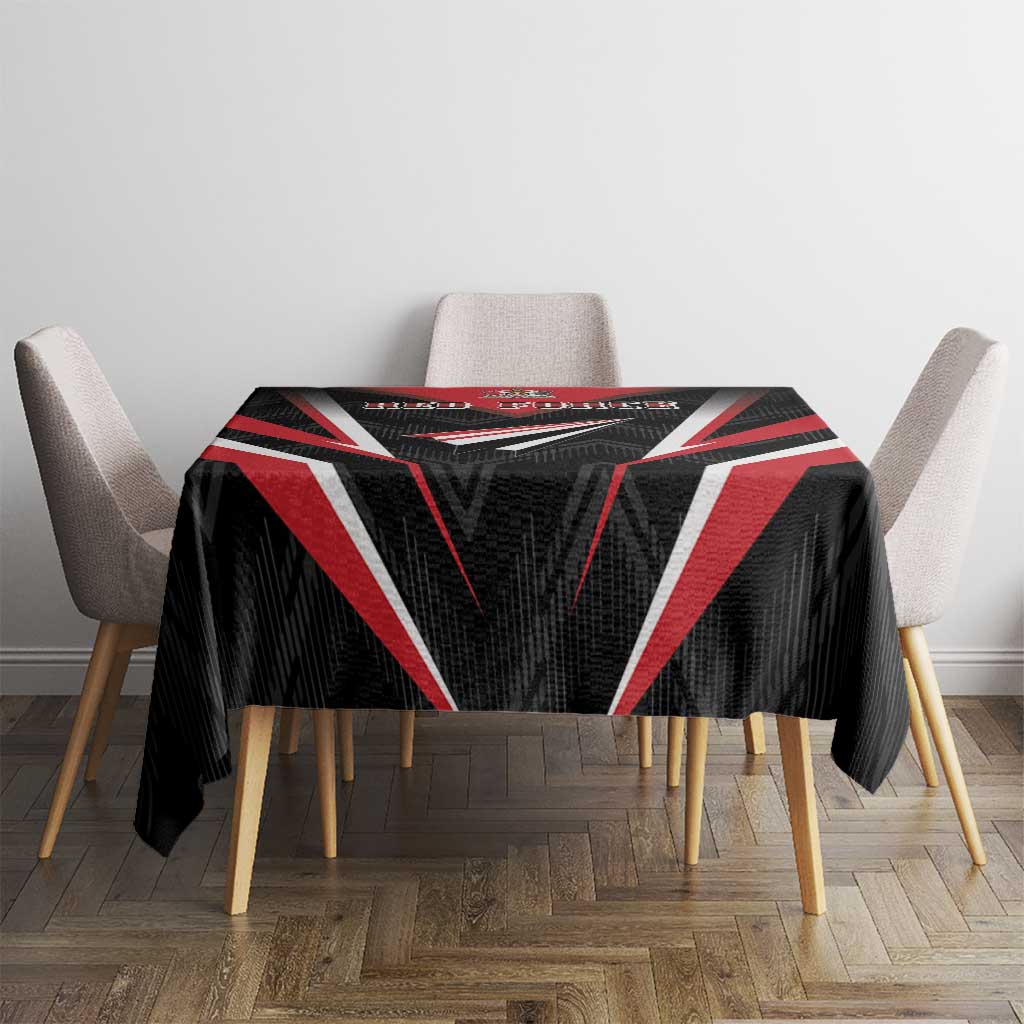 Trinidad And Tobago Cricket Tablecloth Go Red Force
