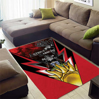 Antigua and Barbuda Area Rug Coat Of Arms With Fallow Deer