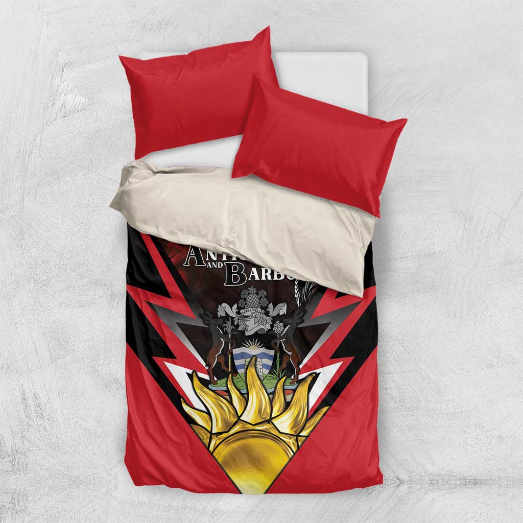 Antigua and Barbuda Bedding Set Coat Of Arms With Fallow Deer