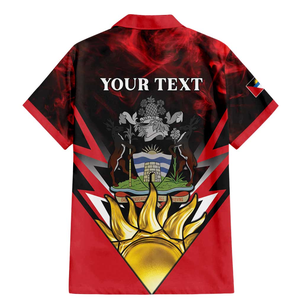 Personalized Antigua and Barbuda Family Matching Mermaid Dress and Hawaiian Shirt Coat Of Arms With Fallow Deer