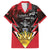 Personalized Antigua and Barbuda Family Matching Off Shoulder Maxi Dress and Hawaiian Shirt Coat Of Arms With Fallow Deer