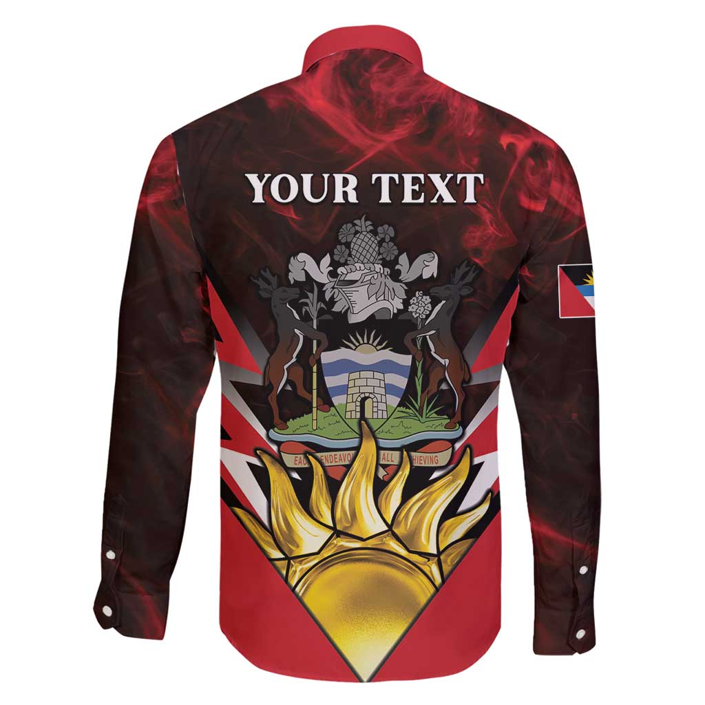 Personalized Antigua and Barbuda Family Matching Summer Maxi Dress and Hawaiian Shirt Coat Of Arms With Fallow Deer