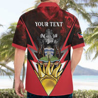 Personalized Antigua and Barbuda Hawaiian Shirt Coat Of Arms With Fallow Deer