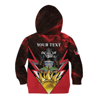 Personalized Antigua and Barbuda Kid Hoodie Coat Of Arms With Fallow Deer