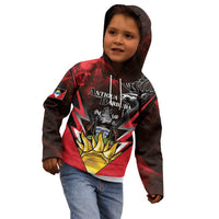 Personalized Antigua and Barbuda Kid Hoodie Coat Of Arms With Fallow Deer