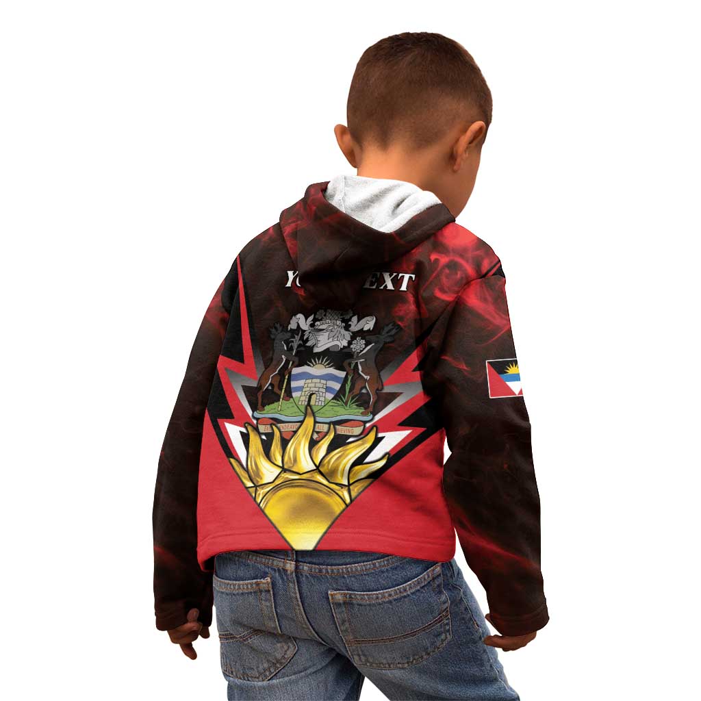 Personalized Antigua and Barbuda Kid Hoodie Coat Of Arms With Fallow Deer
