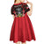 Personalized Antigua and Barbuda Kid Short Sleeve Dress Coat Of Arms With Fallow Deer