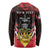 Personalized Antigua and Barbuda Long Sleeve Shirt Coat Of Arms With Fallow Deer