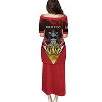 Personalized Antigua and Barbuda Puletasi Coat Of Arms With Fallow Deer