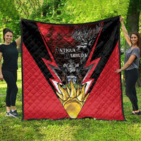 Antigua and Barbuda Quilt Coat Of Arms With Fallow Deer