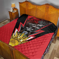 Antigua and Barbuda Quilt Coat Of Arms With Fallow Deer