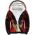 Personalized Antigua and Barbuda Sherpa Hoodie Coat Of Arms With Fallow Deer
