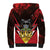 Personalized Antigua and Barbuda Sherpa Hoodie Coat Of Arms With Fallow Deer