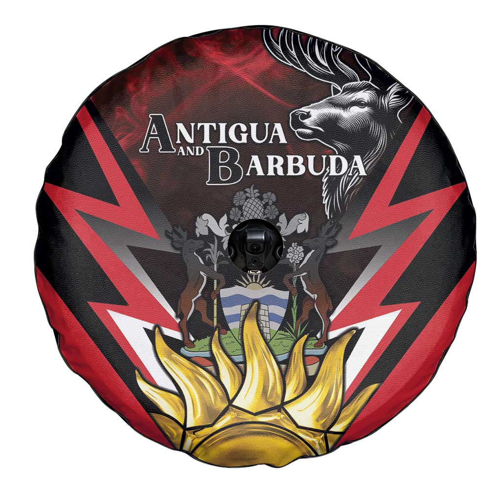 Antigua and Barbuda Spare Tire Cover Coat Of Arms With Fallow Deer