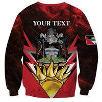 Personalized Antigua and Barbuda Sweatshirt Coat Of Arms With Fallow Deer