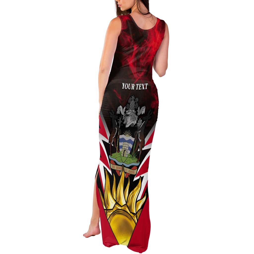 Personalized Antigua and Barbuda Tank Maxi Dress Coat Of Arms With Fallow Deer