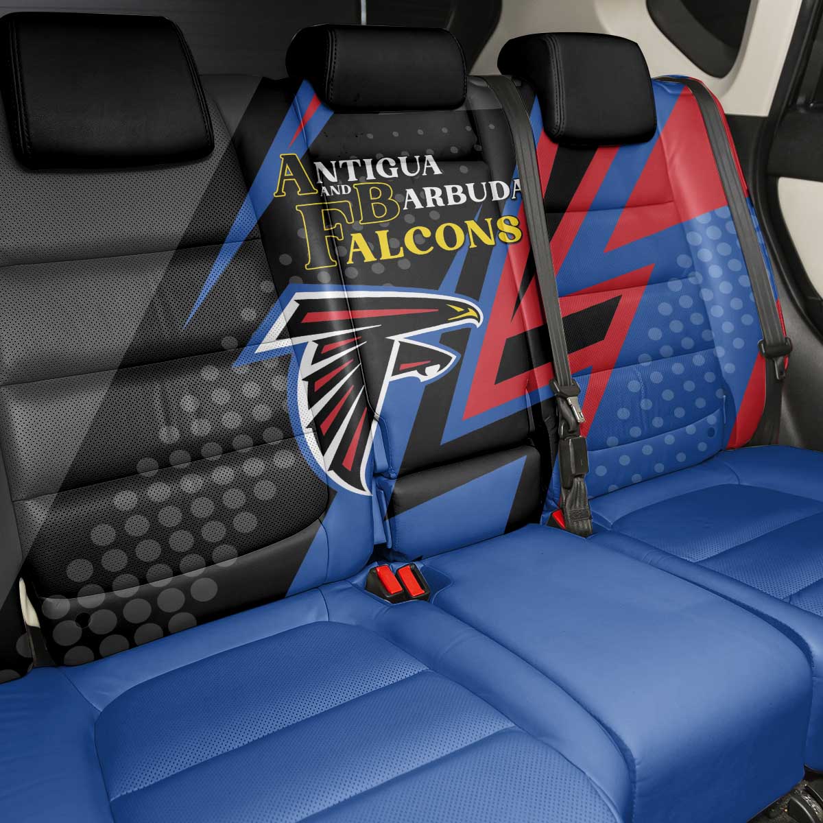 Antigua and Barbuda Cricket Back Car Seat Cover Sporty Style