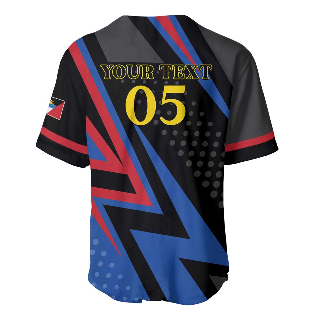 Custom Antigua and Barbuda Cricket Baseball Jersey Sporty Style