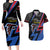 Custom Antigua and Barbuda Cricket Couples Matching Long Sleeve Bodycon Dress and Hawaiian Shirt Sporty Style
