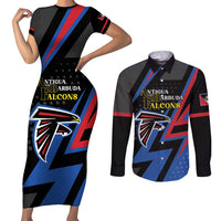 Custom Antigua and Barbuda Cricket Couples Matching Short Sleeve Bodycon Dress and Long Sleeve Button Shirt Sporty Style