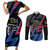 Custom Antigua and Barbuda Cricket Couples Matching Short Sleeve Bodycon Dress and Long Sleeve Button Shirt Sporty Style