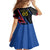 Custom Antigua and Barbuda Cricket Family Matching Long Sleeve Bodycon Dress and Hawaiian Shirt Sporty Style