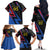 Custom Antigua and Barbuda Cricket Family Matching Off The Shoulder Long Sleeve Dress and Hawaiian Shirt Sporty Style