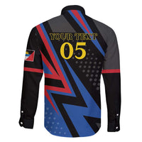 Custom Antigua and Barbuda Cricket Family Matching Short Sleeve Bodycon Dress and Hawaiian Shirt Sporty Style