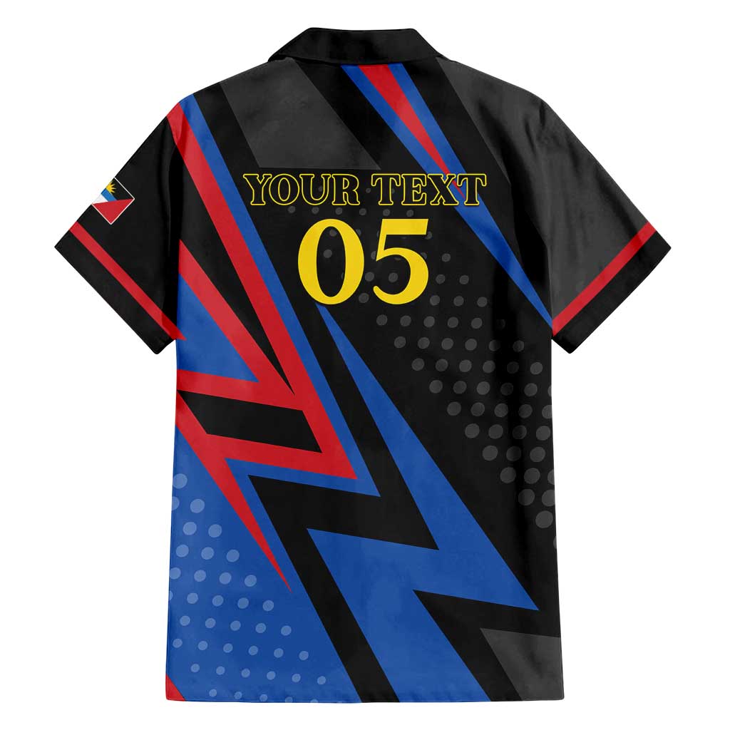 Custom Antigua and Barbuda Cricket Family Matching Tank Maxi Dress and Hawaiian Shirt Sporty Style