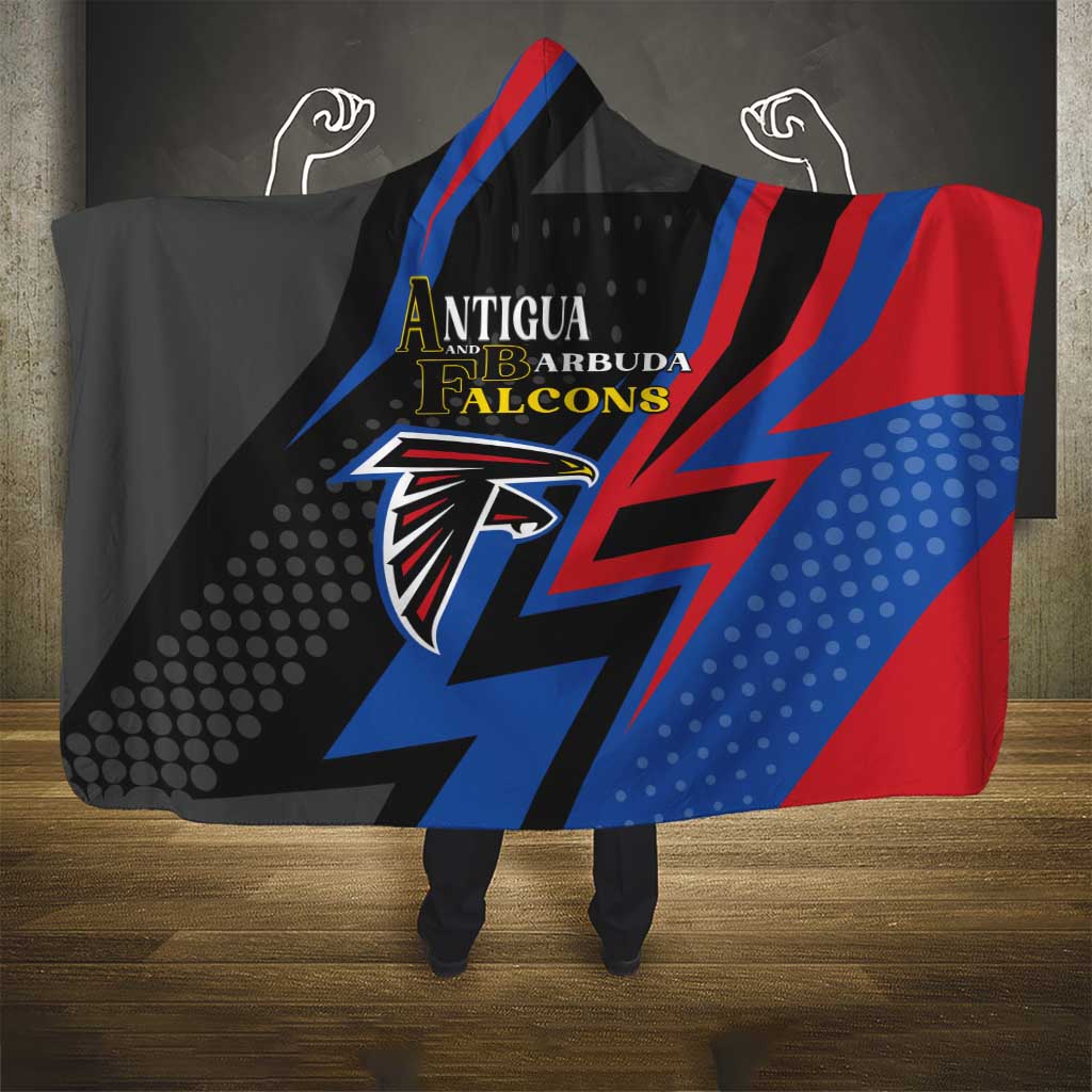 Antigua and Barbuda Cricket Hooded Blanket Sporty Style