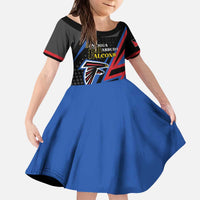 Custom Antigua and Barbuda Cricket Kid Short Sleeve Dress Sporty Style
