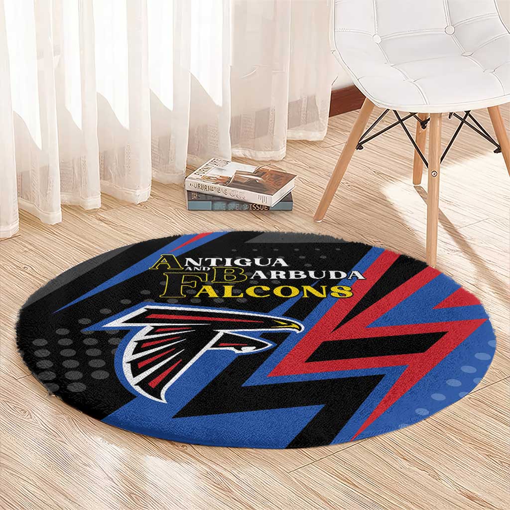 Antigua and Barbuda Cricket Round Carpet Sporty Style