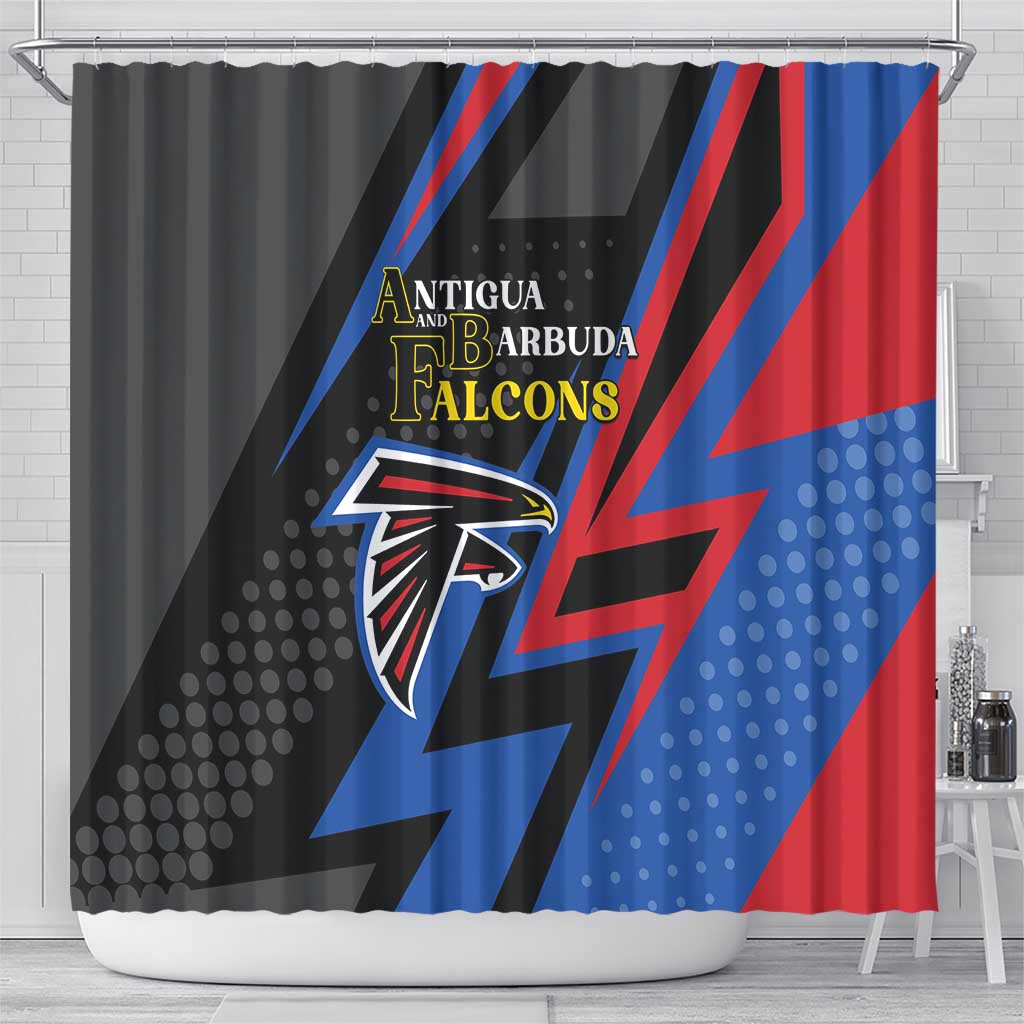 Antigua and Barbuda Cricket Shower Curtain Sporty Style