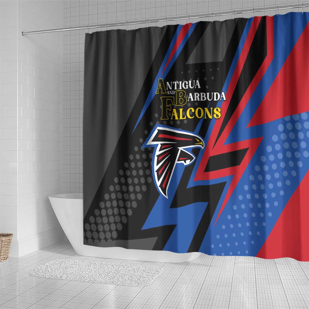 Antigua and Barbuda Cricket Shower Curtain Sporty Style