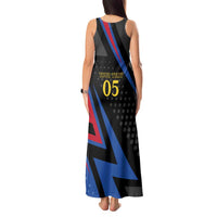 Custom Antigua and Barbuda Cricket Tank Maxi Dress Sporty Style
