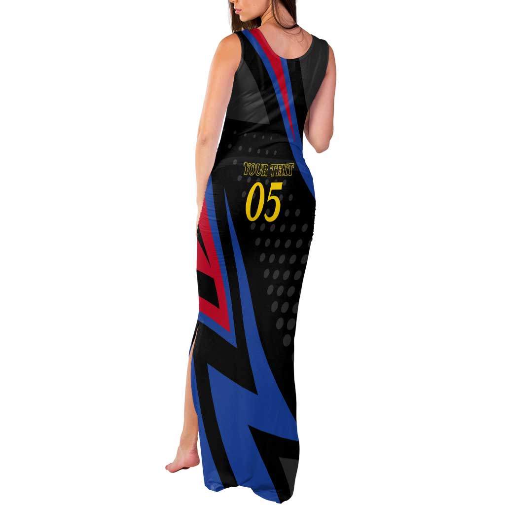Custom Antigua and Barbuda Cricket Tank Maxi Dress Sporty Style