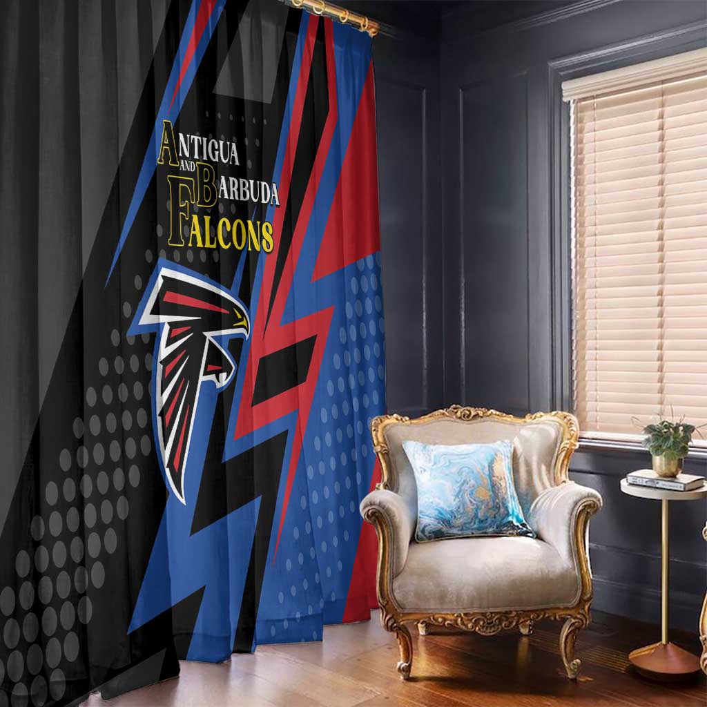 Antigua and Barbuda Cricket Window Curtain Sporty Style