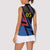Custom Antigua and Barbuda Cricket Women Sleeveless Polo Shirt Sporty Style